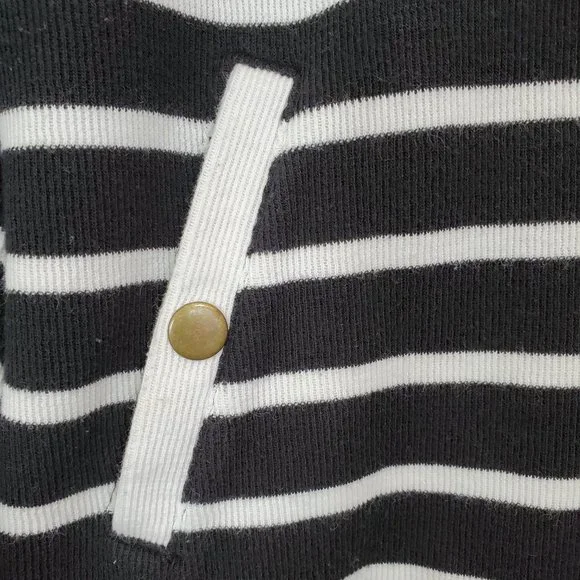 Croft & Barrow striped snap collar long sleeve shirt woman's size XL - Picture 4 of 9